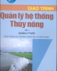 Giáo trình Quản lý hệ thống thủy nông: Tập 1 (Quản lý tưới) - Nguyễn Văn Hiệu