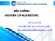 Bài giảng Nguyên lý marketing - Chương 1: Tổng quan về marketing