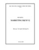 Bài giảng Marketing dich vụ: Phần 1 - Th.S Nguyễn Thị Hoàng Yến