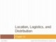 Lecture Operations and supply chain management - Chapter 14: Location, logistics, and distribution