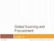 Lecture Operations and supply chain management - Chapter 13: Global sourcing and procurement