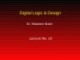 Lecture Digital Logic & Design: Lesson 16