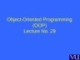Lecture Object-Oriented programming - Lesson 29: Abstract class