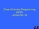 Lecture Object-Oriented programming - Lesson 28: Problem statement