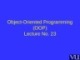 Lecture Object-Oriented programming - Lesson 23: Date class