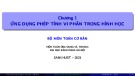 Bài giảng Giải tích II: Chương 1 - Ứng dụng phép tính vi phân trong hình học