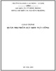 Giáo trình Quản trị nhân lực khu vực công: Phần 1 - TS. Vũ Hồng Phong