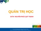 Bài giảng Quản trị học: Chương 8 - ThS. Nguyễn Phúc Quý Thạnh