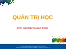 Bài giảng Quản trị học: Chương 5 - ThS. Nguyễn Phúc Quý Thạnh