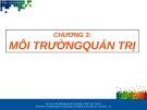 Bài giảng Quản trị học: Chương 3 - ThS. Nguyễn Phúc Quý Thạnh