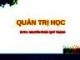 Bài giảng Quản trị học: Chương 8 - ThS. Nguyễn Phúc Quý Thạnh