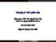 Bài giảng Giải tích 2: Chương 5 - PGS. TS. Nguyễn Duy Tân