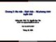 Bài giảng Đại số tuyến tính: Chương 2 - PGS. TS. Nguyễn Duy Tân