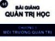 Bài giảng Quản trị học: Chương 3 - Trường ĐH Tài chính - Marketing