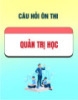 Câu hỏi ôn thi Quản trị học