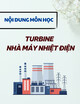 Nội dung môn học Turbine - Nhà máy Nhiệt điện