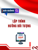 Bài giảng Lập trình hướng đối tượng - ThS. Trương Thị Minh Châu