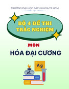 Bộ 4 đề thi trắc nghiệm môn Hóa đại cương (Có đáp án)