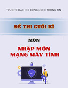 Đề thi cuối kì môn Nhập môn Mạng máy tính