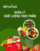 Bài giảng Quản lý chất lượng thực phẩm: Vấn đề 4 - Các phương pháp đảm bảo chất lượng thực phẩm