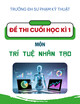 Đề thi cuối học kì 1 môn Trí tuệ nhân tạo năm 2025-2026