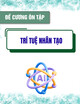 Đề cương ôn tập Trí tuệ nhân tạo