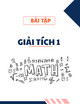 Bài tập Giải tích 1 - Lê Văn Ngọc
