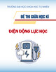 Đề thi giữa học kì 2 kết thúc học phần Điện động lực học năm 2020-2021
